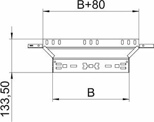 Obo Bettermann Add-on tee for cable tray 6041250 | Elektrika.lv
