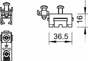 Obo Bettermann Clamp lock for earthing pipe clamp stainless steel, material no. 1.4301, VA, 1.4301 5057930 | Elektrika.lv