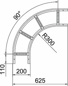Obo Bettermann Bend for cable ladder 6225042 | Elektrika.lv