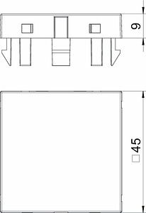 Obo Bettermann Blanking cover, 1 module for devices mounting channel Rapid 45/80, white 6117406 | Elektrika.lv