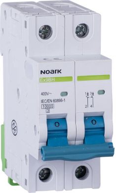 NOARK Ex9BH 2P C2 Aвтоматический выключатель 10kA C 2A 100391 | Elektrika.lv