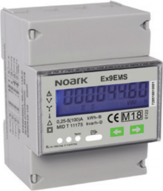 NOARK Ex9EMS skaitītājs 3P 4M CT MB kWh 107299