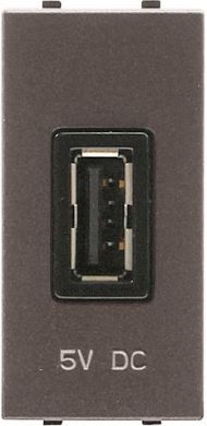 ABB N2185 AN USB Charger, anthracite, 1 module Zenit 2CLA218500N1802 2CLA218500N1801 | Elektrika.lv