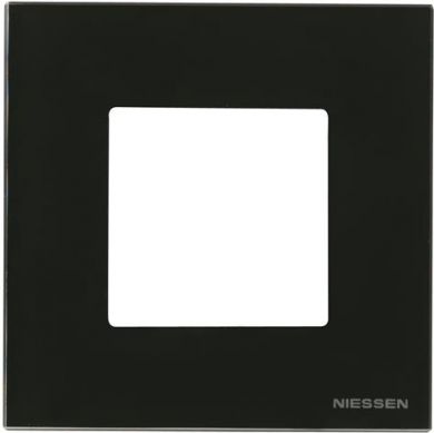 ABB N2271 CN 1-местная рамка, черное стекло, 2 модуля Zenit 2CLA227100N3102 2CLA227100N3101 | Elektrika.lv