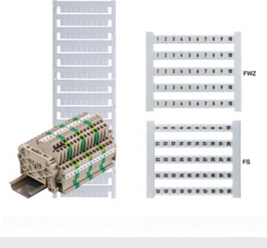 Weidmuller Labeling for terminal block DEK 6 FW 1-50 pack=100 gb 0468660001 | Elektrika.lv