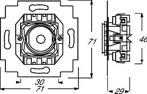 ABB Механизм перекрестного выключателя 2001/7U Impulss 2CKA001012A1630 | Elektrika.lv