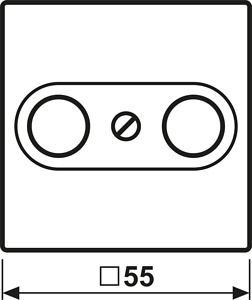 Jung Cover plate for TV-outlet, white A500W A561PLTVWW | Elektrika.lv