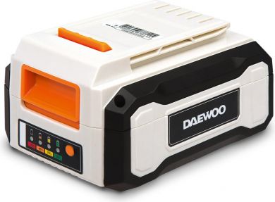DAEWOO DABT 2540Li uzlādējams Li-ION akumulators, Lādētāja indikators, Ātrās uzlādes funkcija, 40 V, 2 Ah, Balts/Melns DABT2540LI | Elektrika.lv