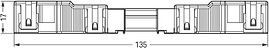 Wago 5-vietīga rozete, ar korp, 770-105, melna, 400V/25A, 0.5-4 mm2/9-13 mm, kods A, WINSTA MIDI 770-105 | Elektrika.lv
