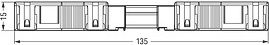 Wago 3-vietīga rozete, ar korp, 770-103, melna, 250V/25A, 0.5-4 mm2/8-11.5 mm, kods A, WINSTA MIDI 770-103 | Elektrika.lv