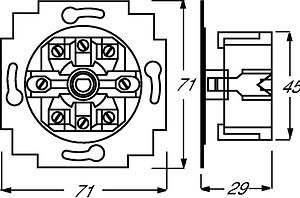 ABB Žalūziju slēdžā mehānisms  2712U 2CKA001101A0534 | Elektrika.lv