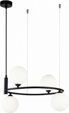 MAYTONI Ceiling lamp Ring 4 X G9 (25W) black MOD013PL-04B | Elektrika.lv