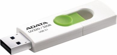 Adata USB flash UV320 32 GB, USB 3.1, Balts/Zaļš AUV320-32G-RWHGN | Elektrika.lv