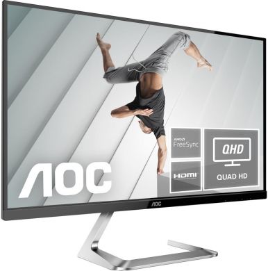 AOC LCD Monitor|AOC|Q27T1|27"|Business|Panel IPS|2560x1440|16:9|75Hz|5 ms|Speakers|Tilt|Colour Silver|Q27T1 Q27T1