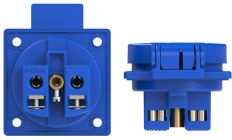PCE Schuko socket outlet 16A 220V IP54 P-NOVA+ blue 1050-0b | Elektrika.lv