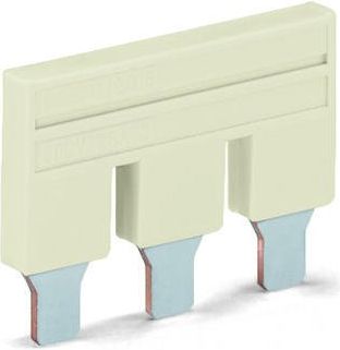 Wago Push-in type jumper bar insulated 4-way, light grey 2010-404 | Elektrika.lv