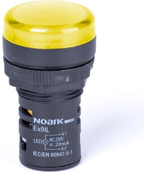 NOARK Ex9IL 2C y 230V AC LED korpuss dzeltena 105486 | Elektrika.lv