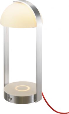 SLV BRENDA Table lamp with wireless charging for mobile device, LED 3000K 5.4W, white 146111 | Elektrika.lv