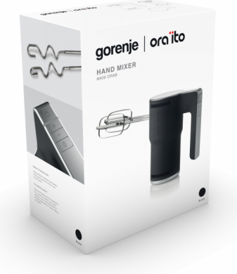 GORENJE Hand Mixer Ora Ito design , 400 W, Number of speeds 5, Black M400ORAB | Elektrika.lv