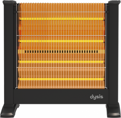 SIMFER Simfer Indoor Power Electric Quartz Heater Dysis HTR-7432 Infrared, 2200 W, Number of power levels 4, Suitable for rooms up to 22 m², Black HTR-7432 | Elektrika.lv