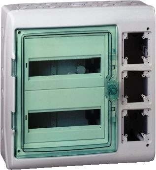 Schneider Electric Mureva for modular device with interface, 2x12 modules, 1+1 terminal blocks 13991 | Elektrika.lv
