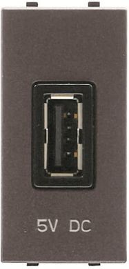 ABB N2185 AN USB Зарядное устройство, антрацит, 1 модуль Zenit 2CLA218520N1801 | Elektrika.lv