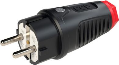 PCE Rubber plug 16A 250V 3p (2P+E) IP54, black TAURUS2 0511-sr | Elektrika.lv
