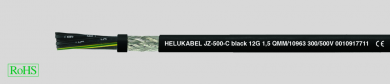 Helukabel Kabelis JZ-500-C juodas 3x1 HK 10951 | Elektrika.lv