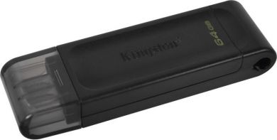 Kingston USB flash DataTraveler 70 64 GB, USB-C, black DT70/64GB | Elektrika.lv