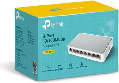 Tp-Link 8-Port 10/100 Mbps Desktop Network Switch TL-SF1008D | Elektrika.lv