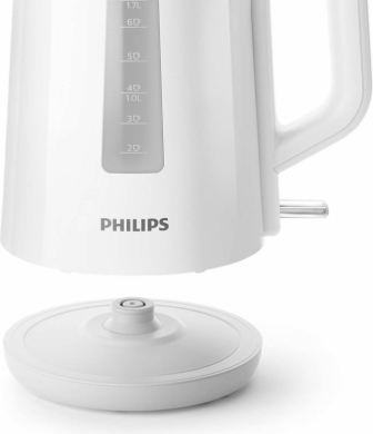 Philips Elektro tējkanna Series 3000 Electric, 2200 W, 1.7 L, Plastmasa, Balts HD9318/00 | Elektrika.lv