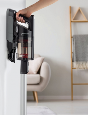 GORENJE Gorenje | Vacuum cleaner Handstick 2in1 | SVC252FMBK | Cordless operating | Handstick and Handheld | 35 W | 25.2 V | Operating time (max) 45 min | Black | Warranty 24 month(s) | Battery warranty 12 month(s) SVC252FMBK