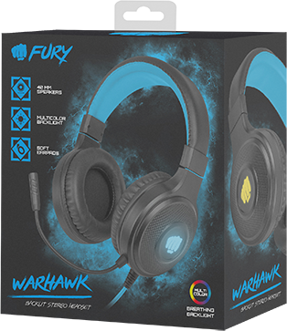 Fury Fury | Gaming Headset | Warhawk | Wired | On-Ear NFU-1585