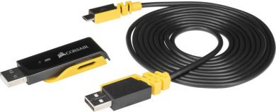 Corsair Premium VOID RGB ELITE Bezvadu spēļu austiņas, Iebūvēts mikrofons, USB, Melnas, 7.1 Surround Sound CA-9011201-EU | Elektrika.lv