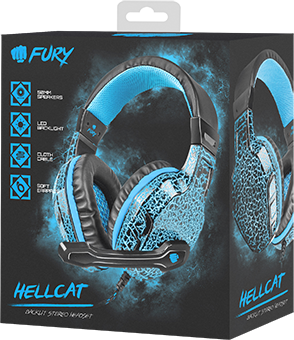 Fury Fury | Wired | Gaming Headset | NFU-0863	Hellcat | On-Ear NFU-0863