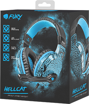 Fury Fury | Wired | On-Ear | Gaming Headset | NFU-0863	Hellcat NFU-0863