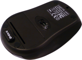Logilink Computer mouse Mini, Wireless, USB, AAA, Black ID0031 | Elektrika.lv