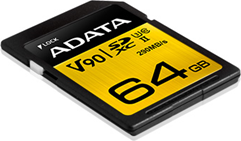 Adata Atmiņas karte Premier ONE UHS-II U3 64 GB, SDXC, Class 10, Melna ASDX64GUII3CL10-C | Elektrika.lv