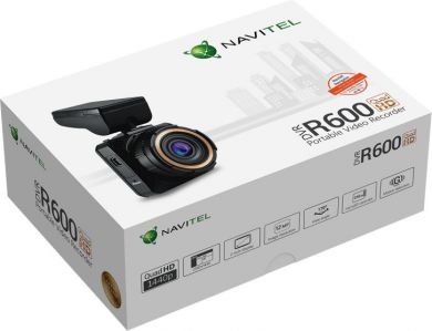  Navitel | R600 QUAD HD | Audio recorder | Built-in display | Movement detection technology | Mini USB R600 QHD