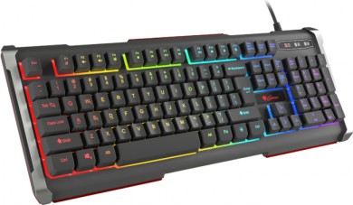 Genesis Rhod 400 RGB ENG Wired gaming keyboard, USB, Black NKG-0993 | Elektrika.lv