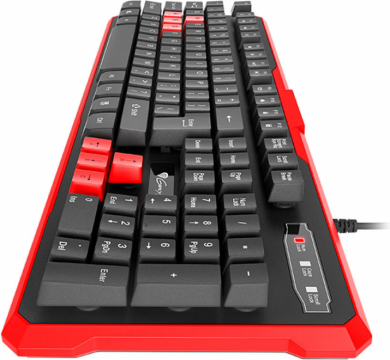 Genesis Silicone RHOD 110 ENG/RUS, Spēļu klaviatūra ar vadu, Melna/Sarkana, USB 2.0 NKG-0975 | Elektrika.lv
