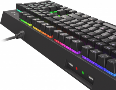Genesis THOR 210 RGB ENG Игровая клавиатура с проводом, Черная/Разноцветная NKG-1645 | Elektrika.lv