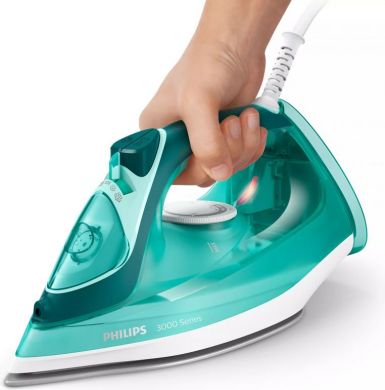Philips Philips Iron DST3030/70 Steam Iron, 2400 W, Water tank capacity 300 ml, Continuous steam 40 g/min, Green DST3030/70 | Elektrika.lv