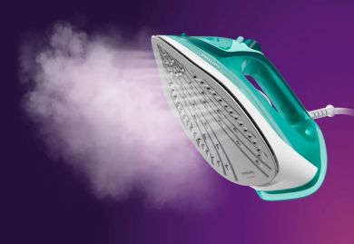 Philips Philips Iron DST3030/70 Steam Iron, 2400 W, Water tank capacity 300 ml, Continuous steam 40 g/min, Green DST3030/70 | Elektrika.lv