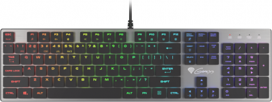 Genesis THOR 420 RGB ENG Wired gaming keyboard, USB Type-A, Silver NKG-1587 | Elektrika.lv