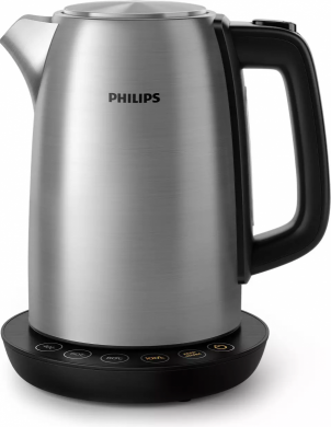 Philips Electric Kettle, 2200 W, 1.7 L, Stainless steel/Plastic, Grey HD9359/90 | Elektrika.lv