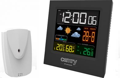 Camry Weather station, black CR 1166 | Elektrika.lv