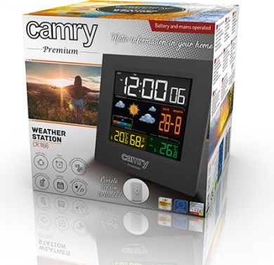 Camry Weather station, black CR 1166 | Elektrika.lv