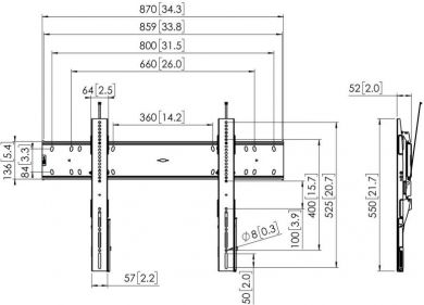 Vogels Vogels | Wall mount | PFW 6810 | Hold | 55-80 " | Maximum weight (capacity) 75 kg | Black PFW 6810