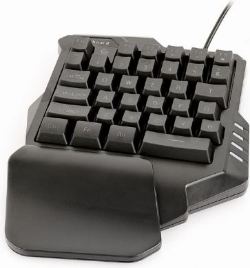 Gembird GGS-IVAR-TWIN 2-in-1 ENG Spēļu klaviatūra (35 taustiņi) un pele, ar vadu, USB, Melna GGS-IVAR-TWIN | Elektrika.lv